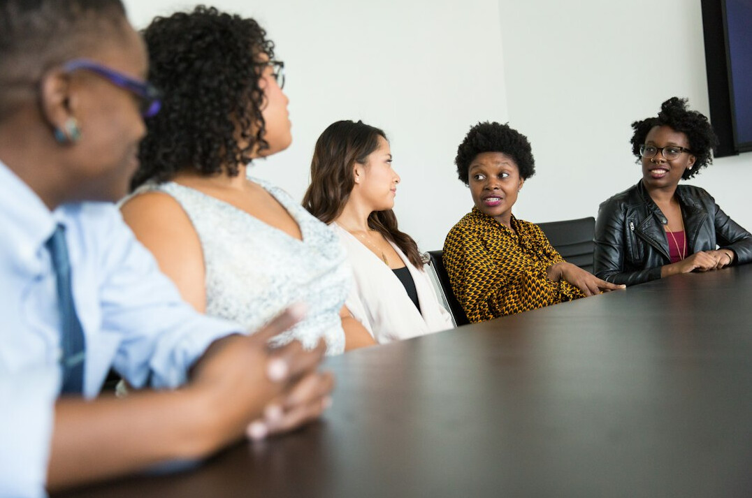 diverse tech team meeting